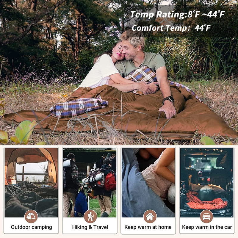 Load image into Gallery viewer, KingCamp SNOWFLAKE 300D Sleeping Bag-Envelope Double