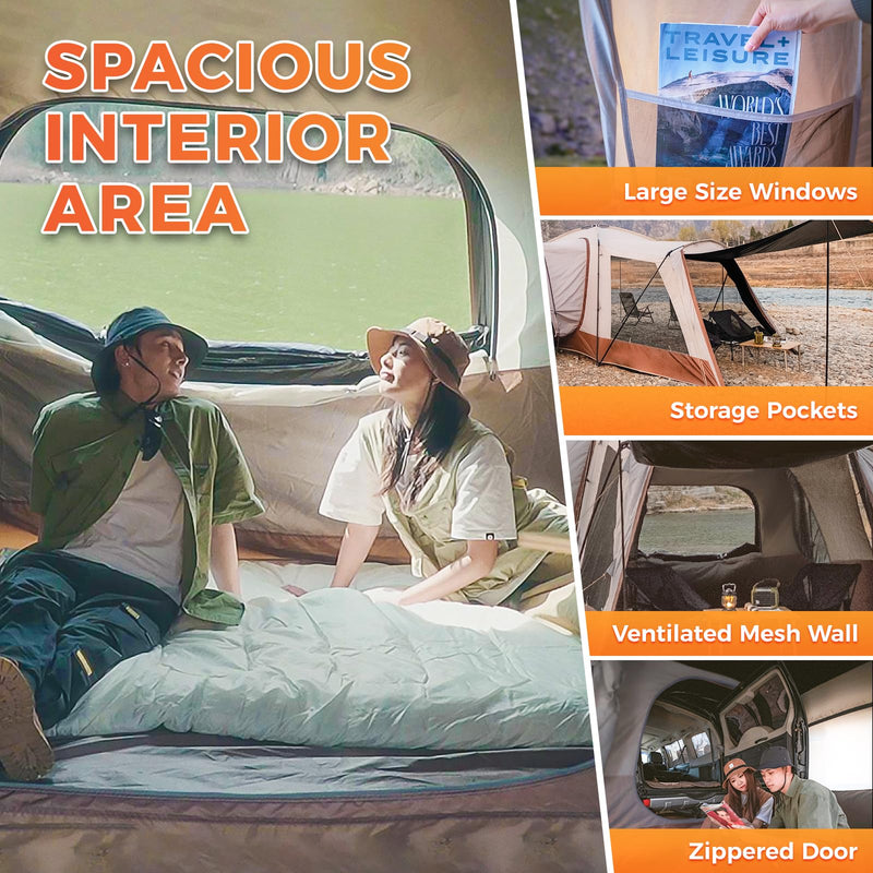 Load image into Gallery viewer, KingCamp Boundless X5 B Car-Integrated Camping Tent