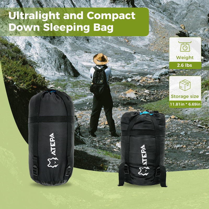 Load image into Gallery viewer, ATEPA BULWARK 300 Down Sleeping Bag-Envelope With Hood