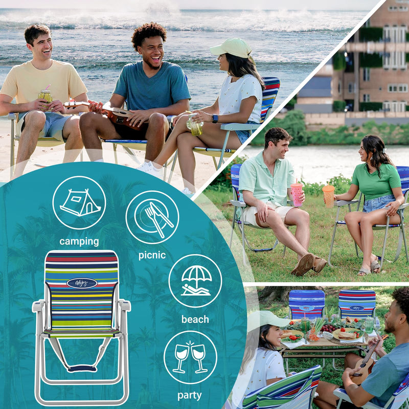 Load image into Gallery viewer, WEJOY Folding Beach Chair Outward Lawn Chair