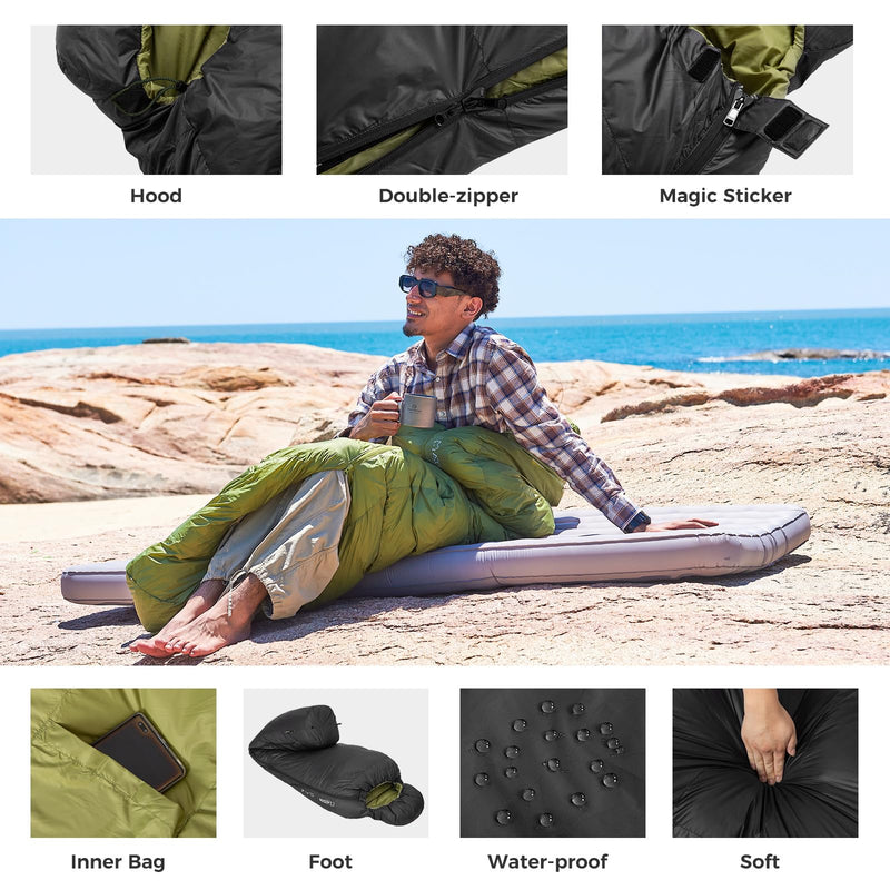 Load image into Gallery viewer, ATEPA ELEMENTS 450 Down Mummy Sleeping Bag