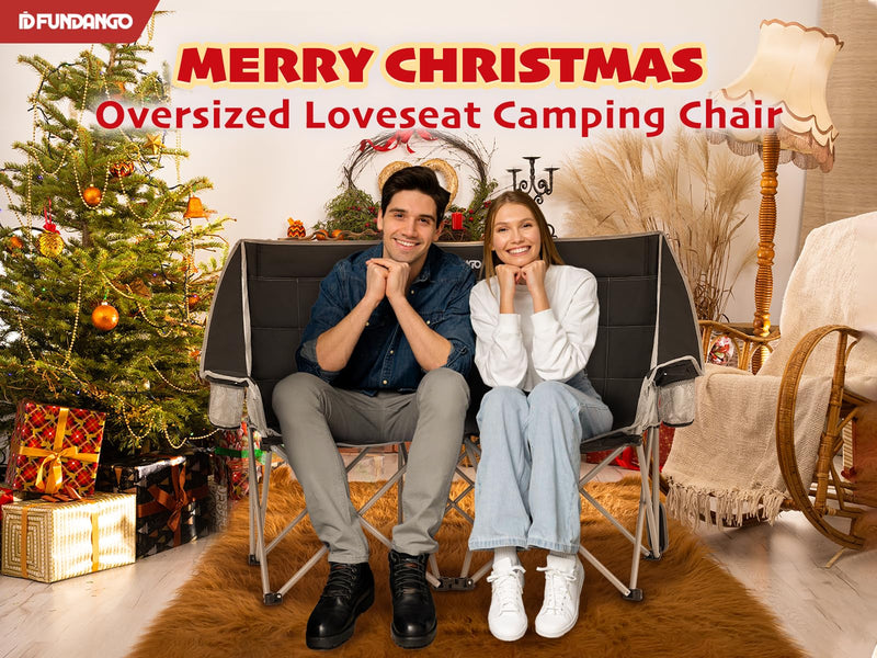 Load image into Gallery viewer, FUNDANGO Double Sofa Chair Loveseat Camping Chairs