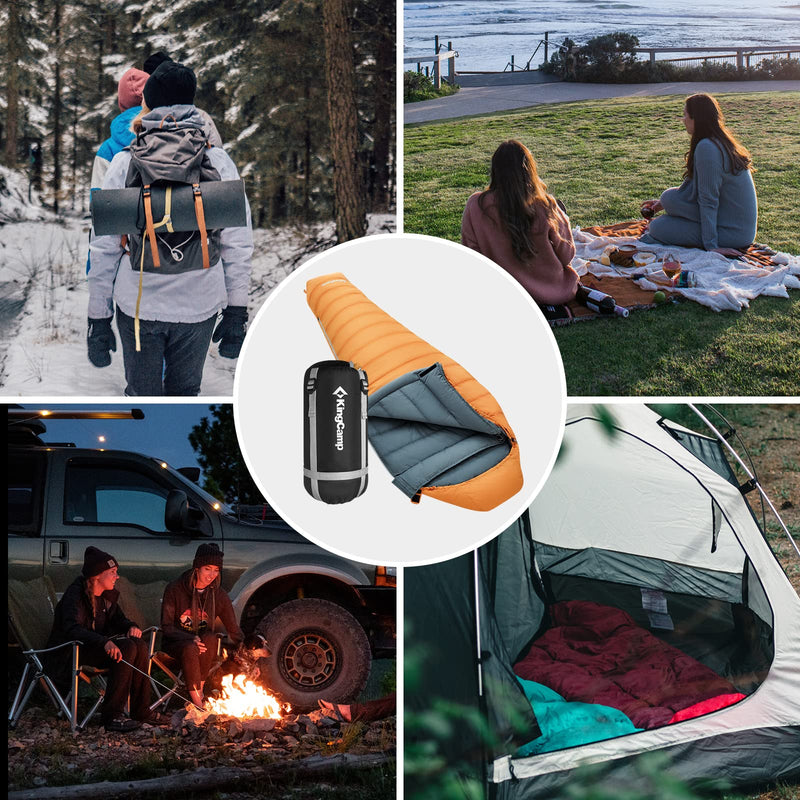 Load image into Gallery viewer, KingCamp PROTECTOR 400 Down Mummy Sleeping Bag