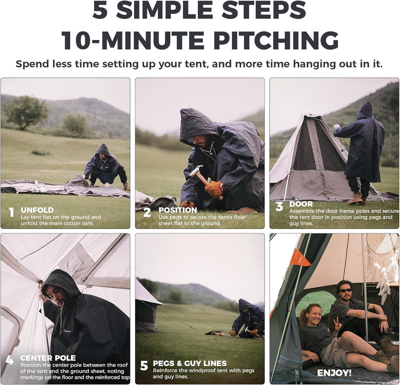 Load image into Gallery viewer, KingCamp KHAN VILLA Glamping Tent