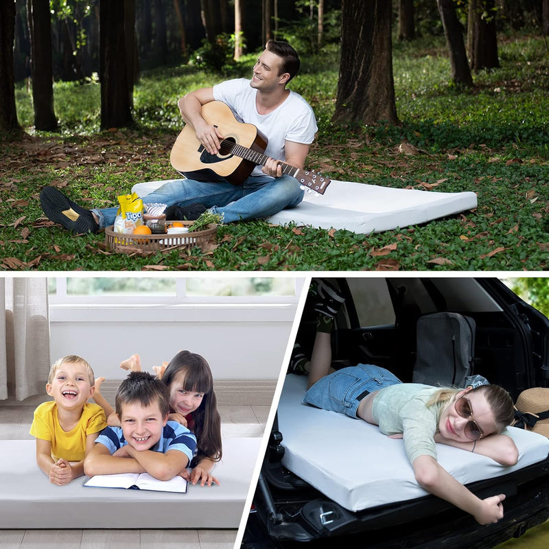 Load image into Gallery viewer, Memory Foam Camping Mattress Camping Sleeping Pad with Removable Cover