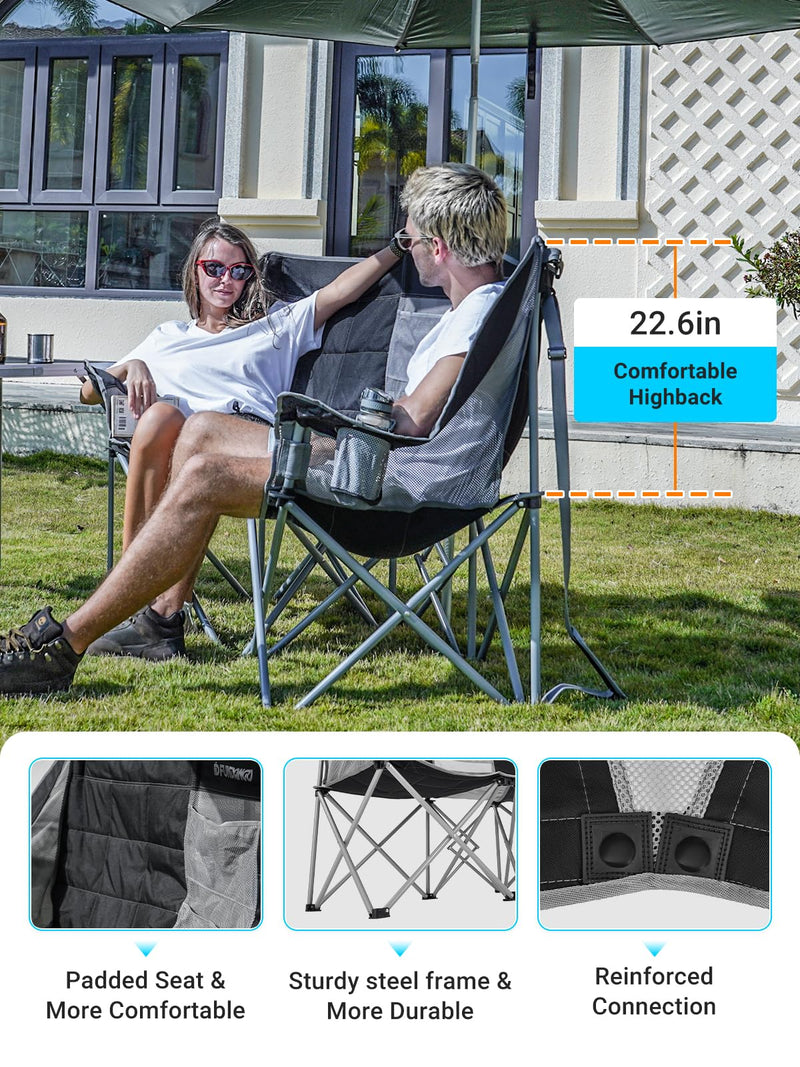 Load image into Gallery viewer, FUNDANGO Double Sofa Chair Loveseat Camping Chairs