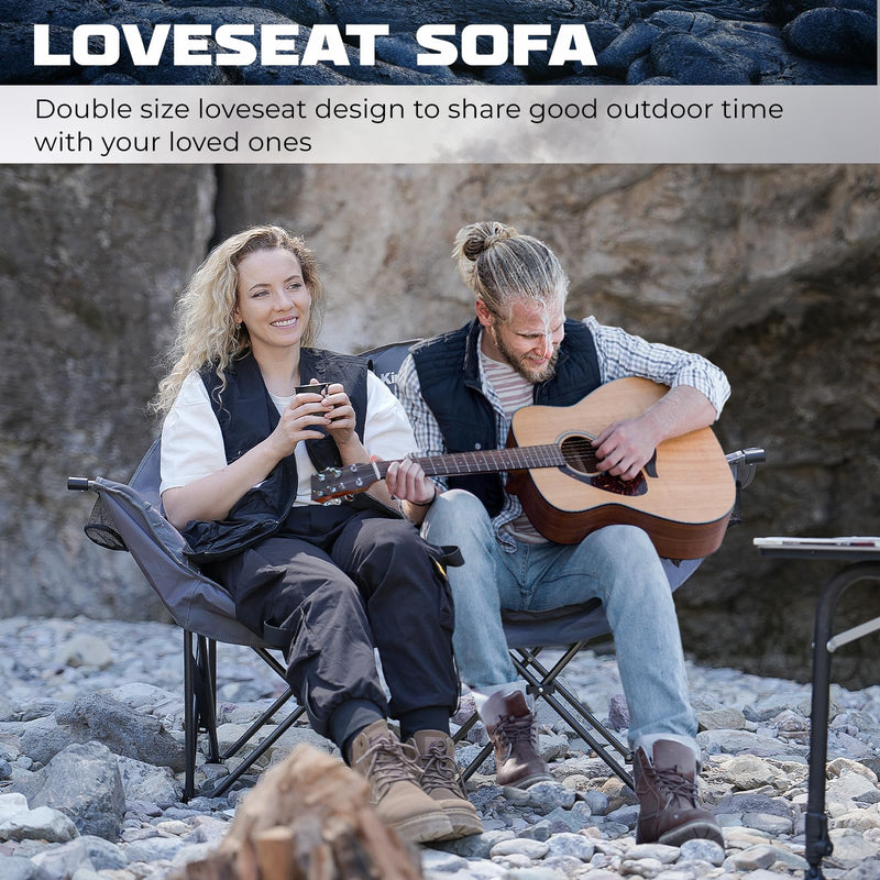 Load image into Gallery viewer, KingCamp CANNA C20 Oversized Loveseat Sofa