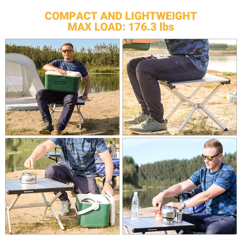 Laden Sie das Bild in Galerie -Viewer, KingCamp Aluminum Roll Up Table