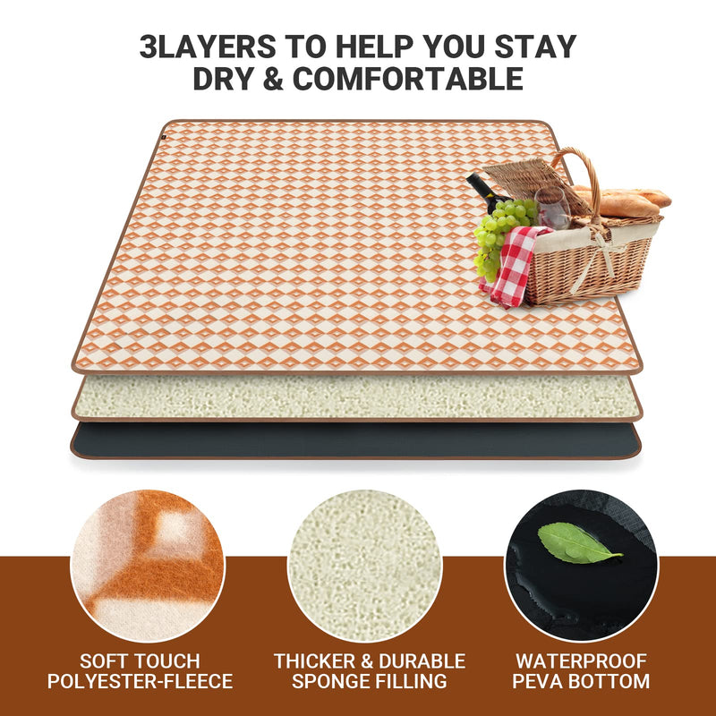 Load image into Gallery viewer, KingCamp POCAHONTAS XL Picnic Rug Double-Sided Velvet Picnic Cushion