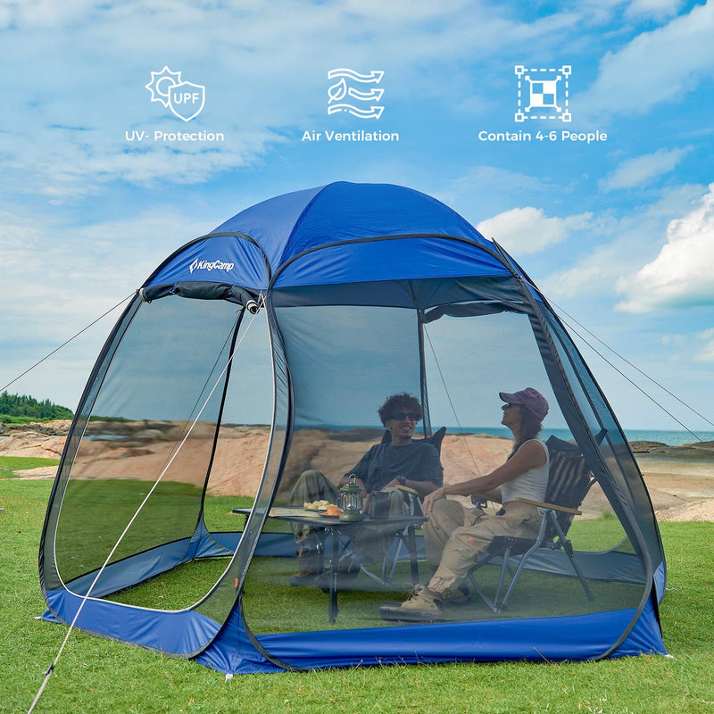 Load image into Gallery viewer, KingCamp CAIRO 2 Pop Up Mesh Canopy Tent 10x7 FT