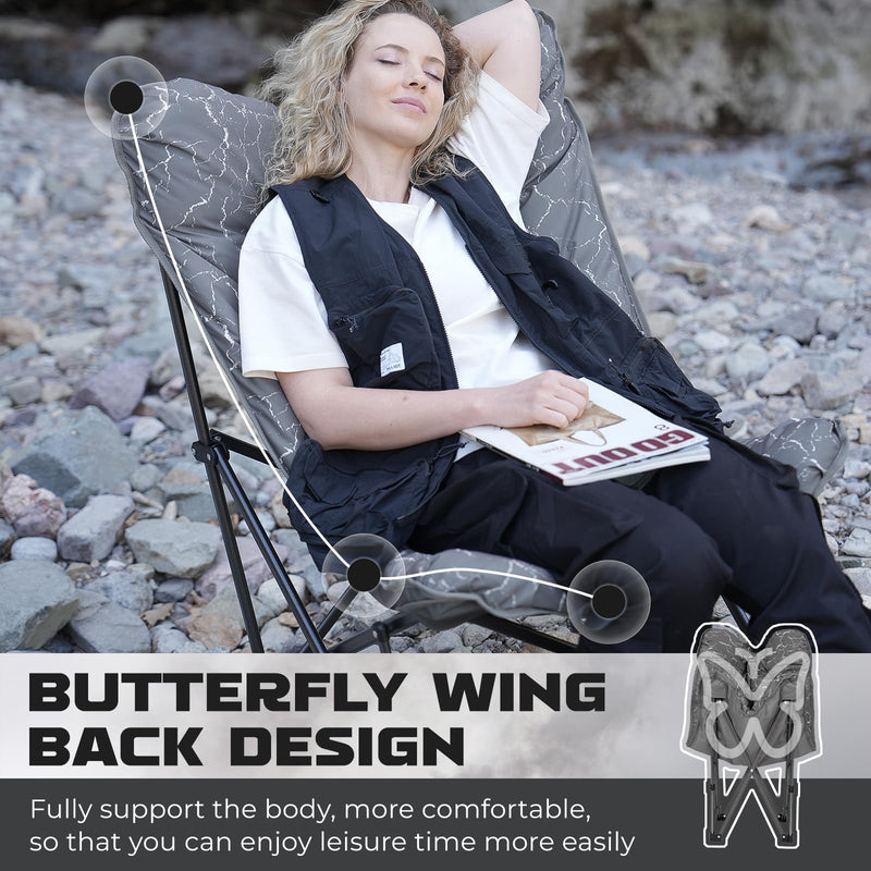 Load image into Gallery viewer, KingCamp Butterfly Padded Camp Chair