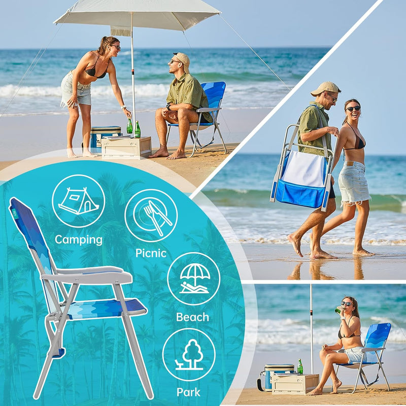 Load image into Gallery viewer, WEJOY Beach Chair Set of 2