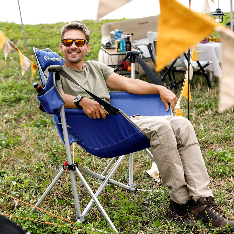 Load image into Gallery viewer, KingCamp Portable Swing Recliner Chair