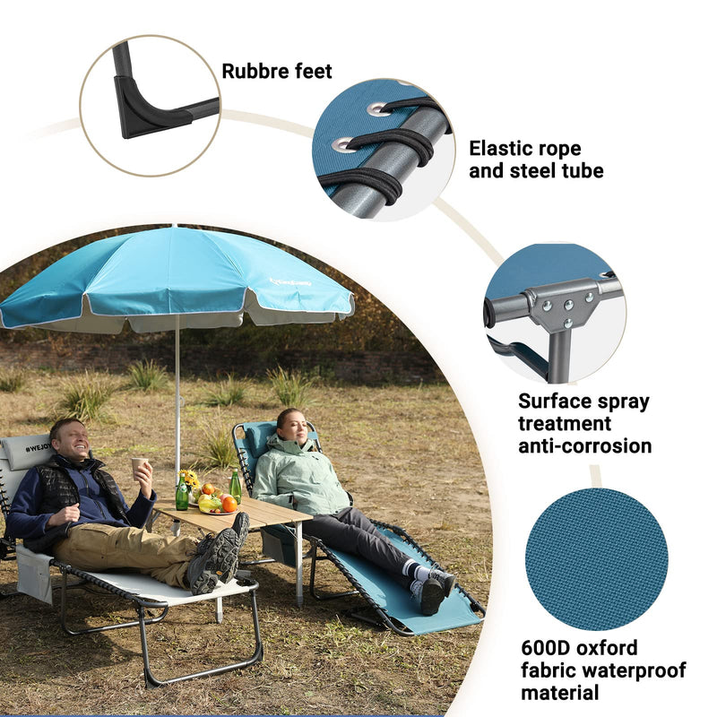 Load image into Gallery viewer, FUNDANGO 3-Folding Steel Cot Lounge Chair