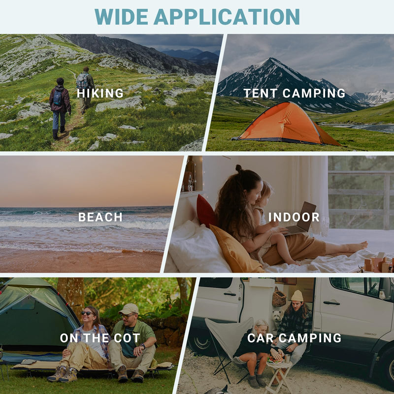 Load image into Gallery viewer, KingCamp Memory Foam Hybrid Sleeping Mat | R-Value 4.9, 4-Season Insulated Camping Pad with 50D 4-Way Stretch Fabric & Pump Sack | Ultra-Silent for Car & Tent Camping