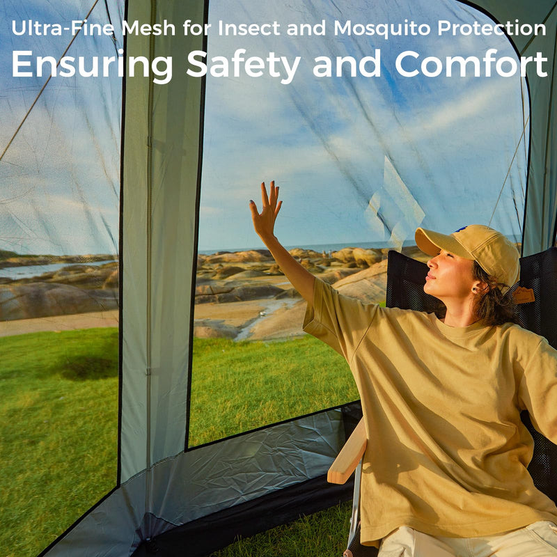 Load image into Gallery viewer, KingCamp CAIRO 6-Sided Screen Gauze Tent