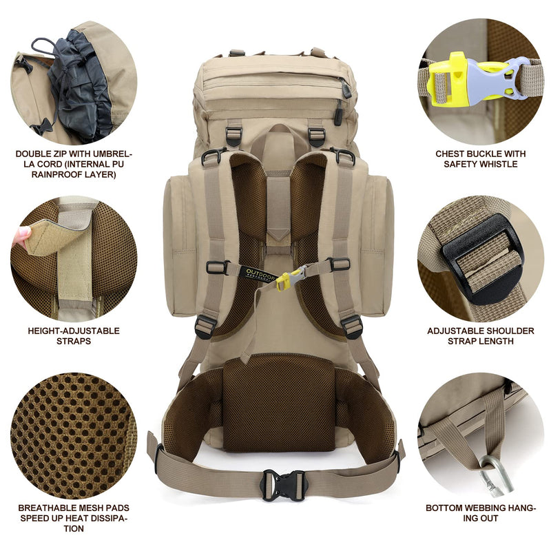 Load image into Gallery viewer, 85L Lightweight Internal Frame Hiking Backpack