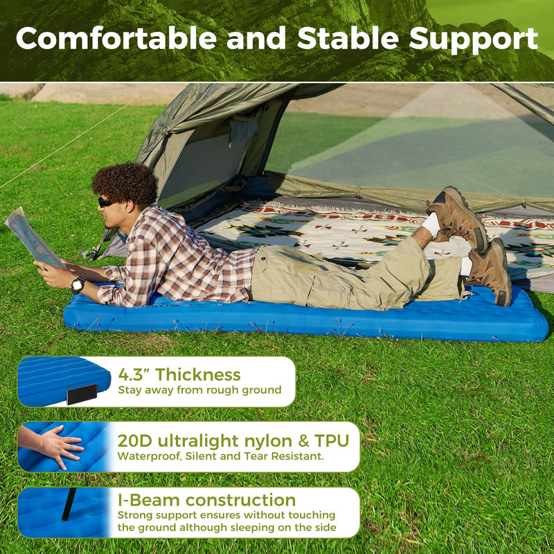 Load image into Gallery viewer, ATEPA All-Season Ultralight Insulated Sleeping Pad R Value 6.6