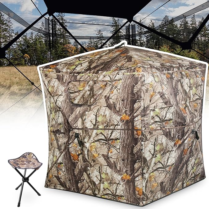 Load image into Gallery viewer, KinWild 270 Degree See Through Hunting Blind 2-3 Person

