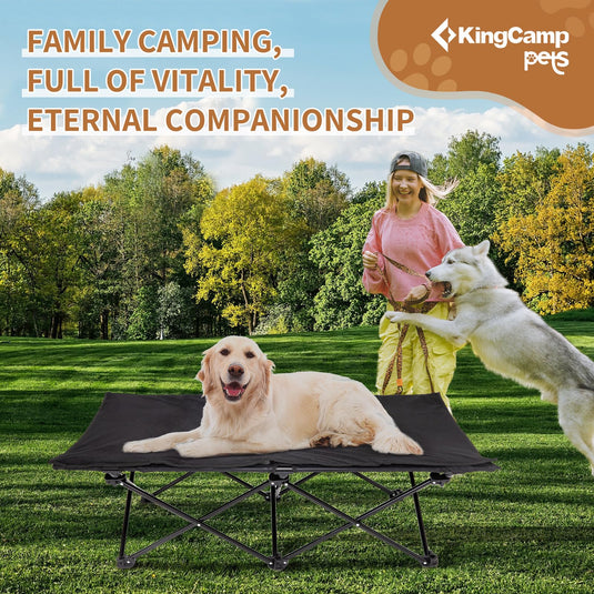 KingCamp PETS SEDUM Elevated Dog Bed with Separate Washable Sleeping Mat