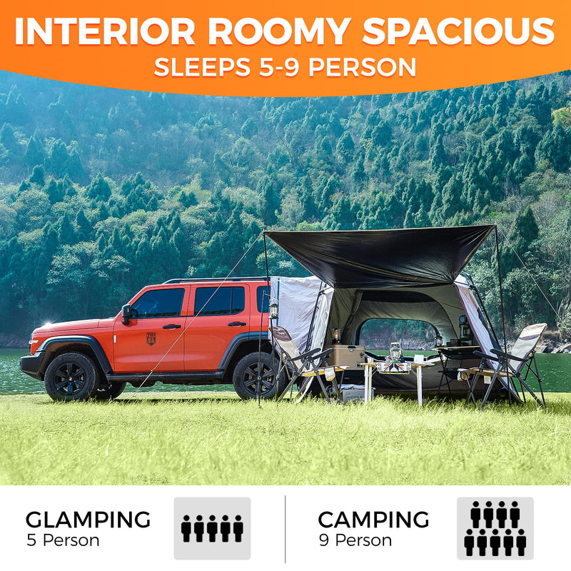 Load image into Gallery viewer, KingCamp Boundless X5 B Car-Integrated Camping Tent