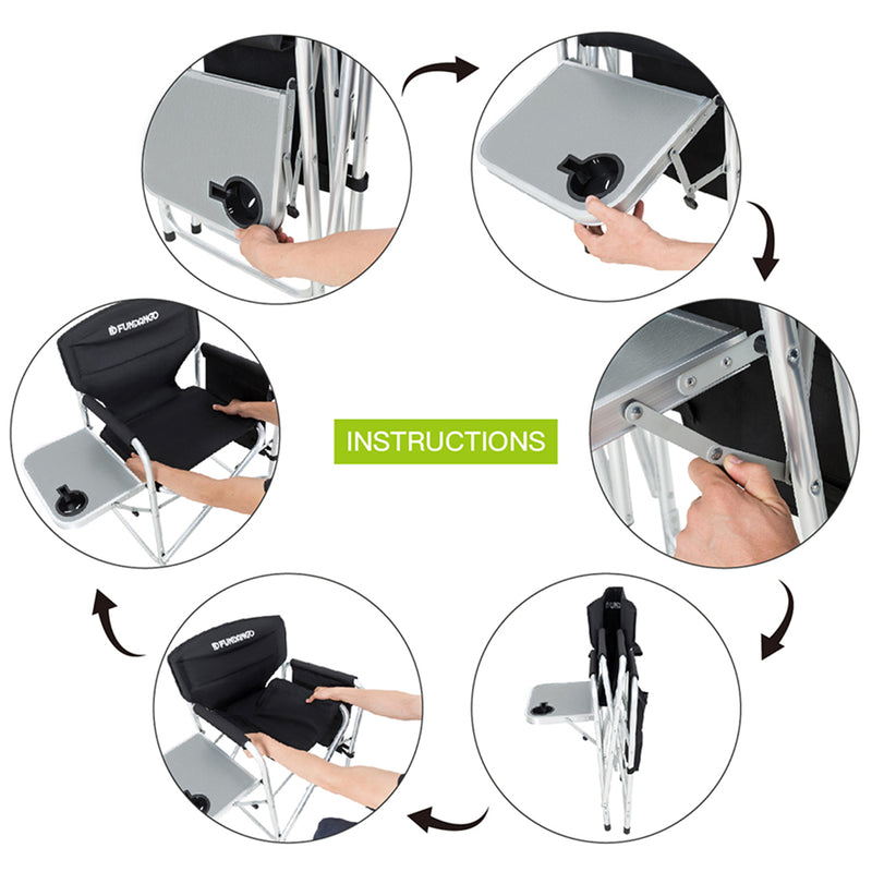 Load image into Gallery viewer, FUNDANGO Aluminum Director's Chair