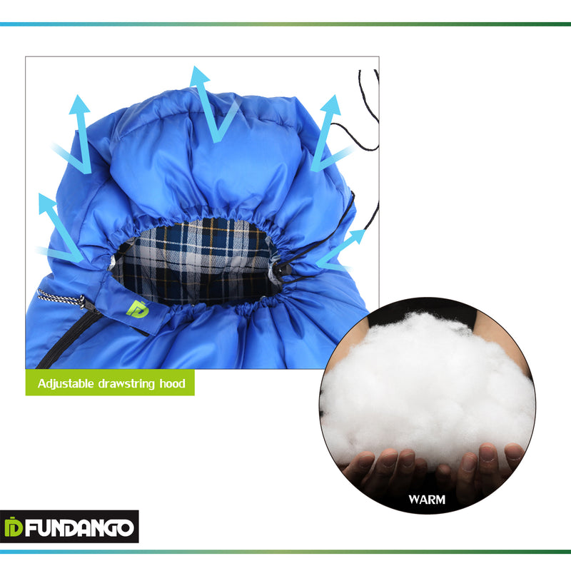 Load image into Gallery viewer, FUNDANGO ENERGY250 Sleeping Bag-Envelope With Hood