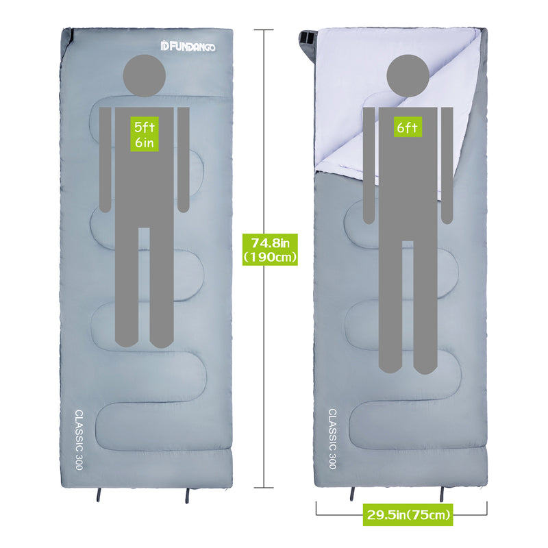 Load image into Gallery viewer, FUNDANGO CLASSIC 300 Sleeping Bag-Envelope