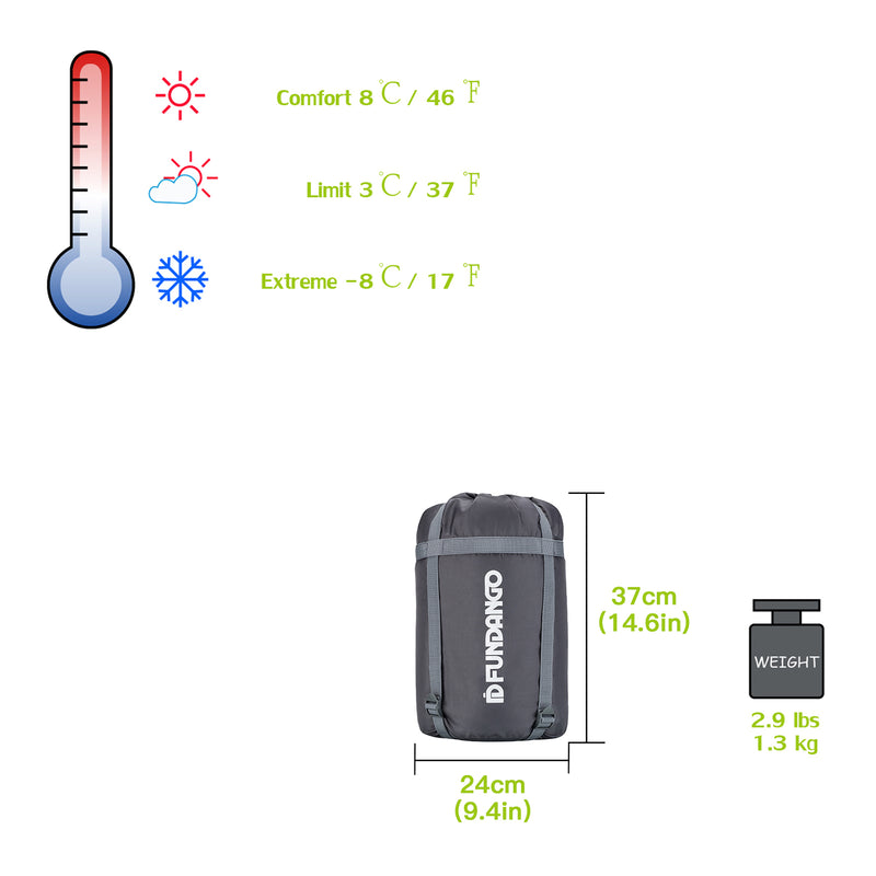 Load image into Gallery viewer, FUNDANGO CLASSIC 300 Sleeping Bag-Envelope