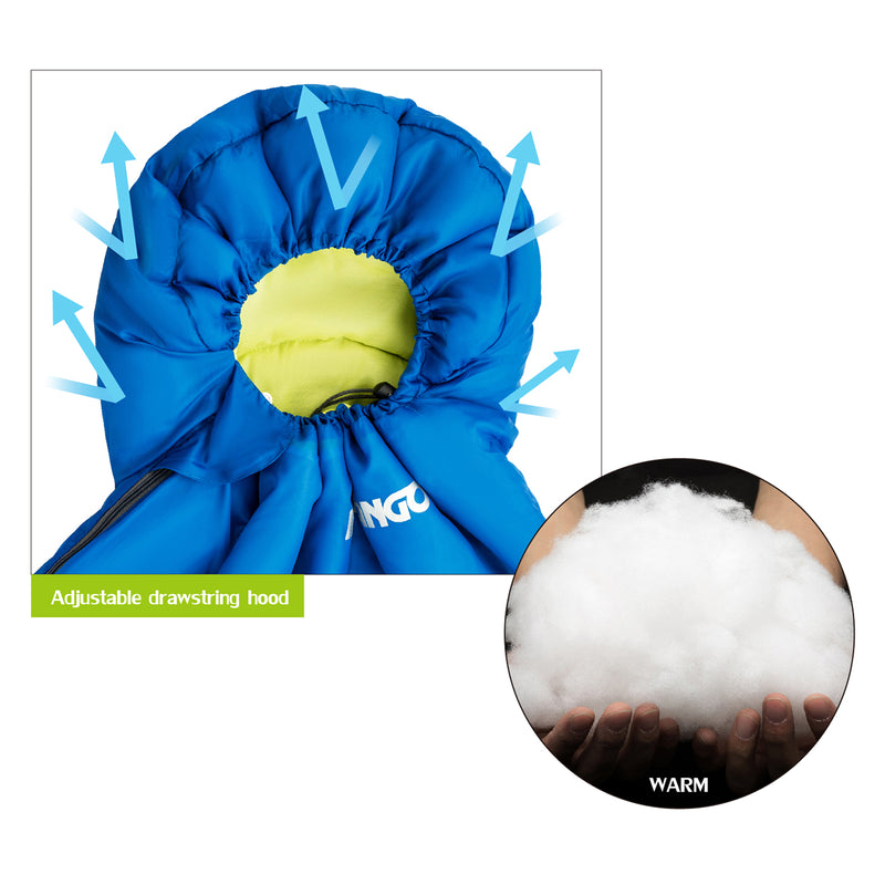 Load image into Gallery viewer, FUNDANGO WARM 250 Sleeping Bag-Envelope With Hood