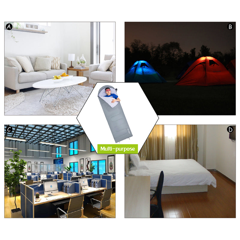 Load image into Gallery viewer, FUNDANGO WARM 250 Sleeping Bag-Envelope With Hood