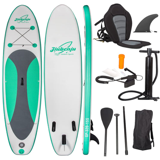 Jiubenju Inflatable Stand Up Paddle Board with Paddle - 10'6