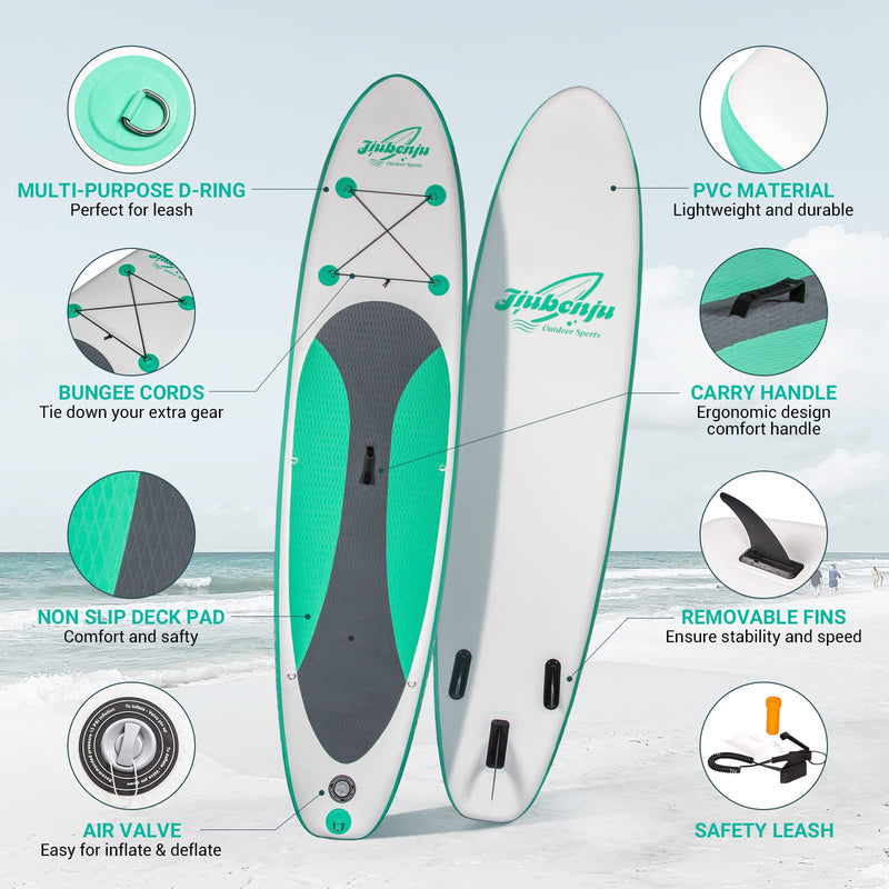 Load image into Gallery viewer, Jiubenju Inflatable Stand Up Paddle Board with Paddle - 10'6"