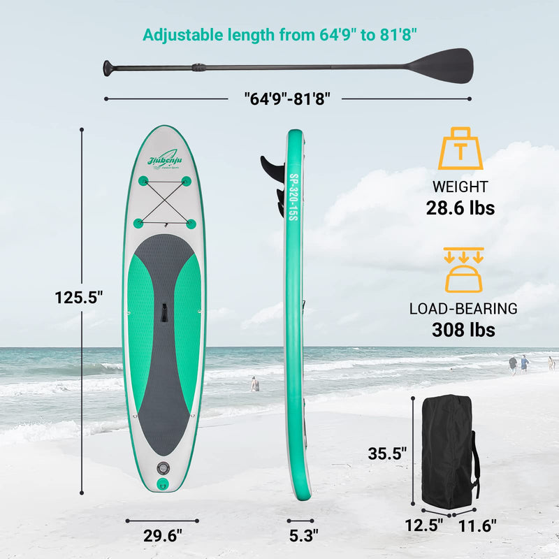 Load image into Gallery viewer, Jiubenju Inflatable Stand Up Paddle Board with Paddle - 10'6"