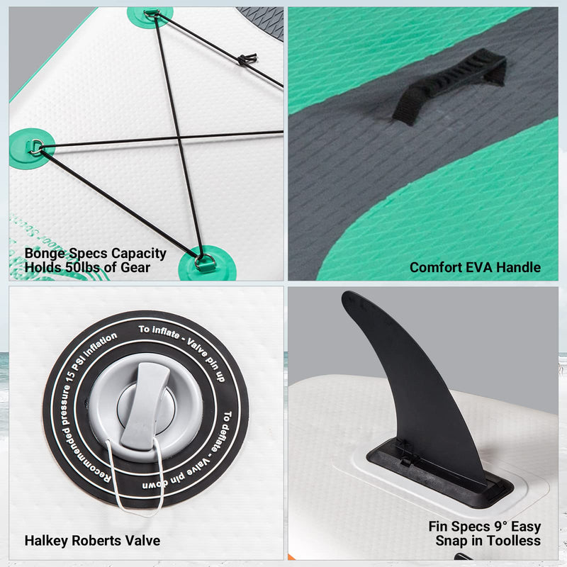 Load image into Gallery viewer, Jiubenju Inflatable Stand Up Paddle Board with Paddle - 10'6"