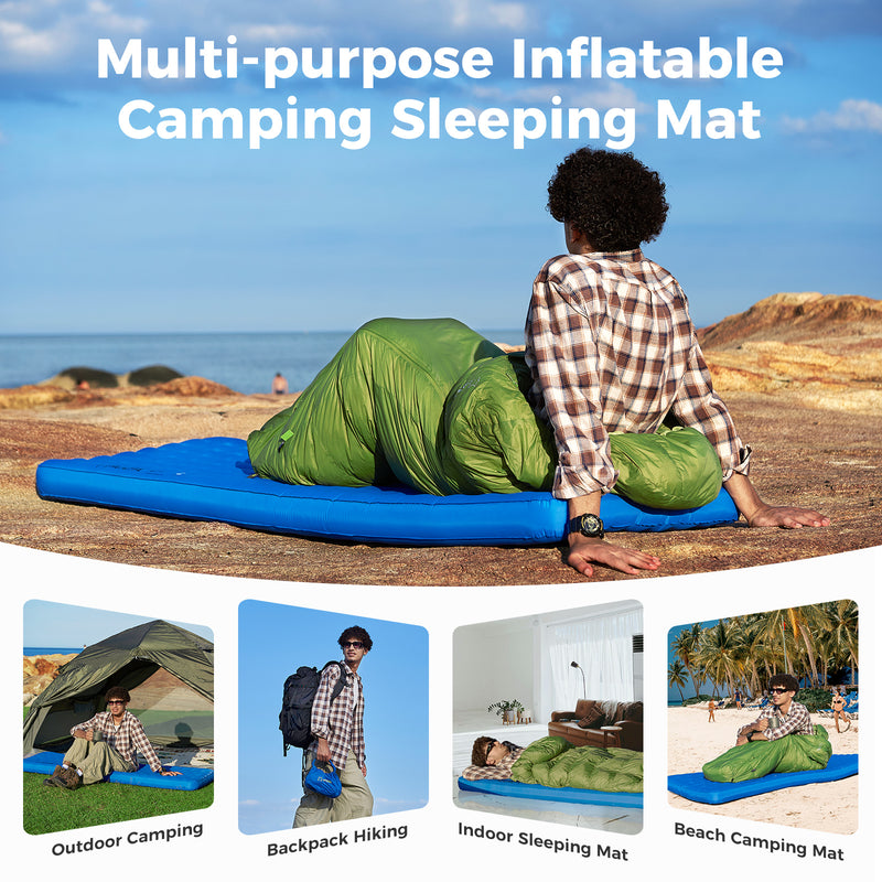 Load image into Gallery viewer, ATEPA All-Season Ultralight Insulated Sleeping Pad R Value 6.6