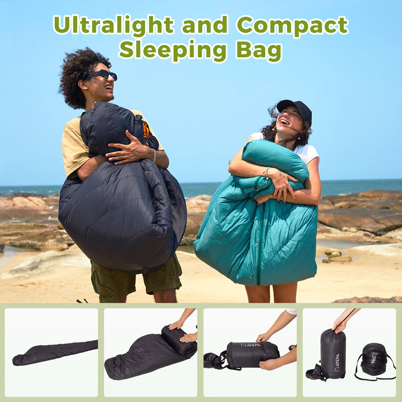 Load image into Gallery viewer, ATEPA Down Mummy Sleeping Bag