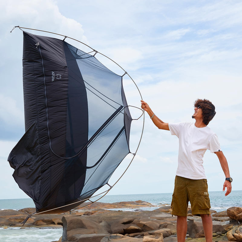 Load image into Gallery viewer, ATEPA 1-Person Ultralight Backpacking Tent 25 Green3