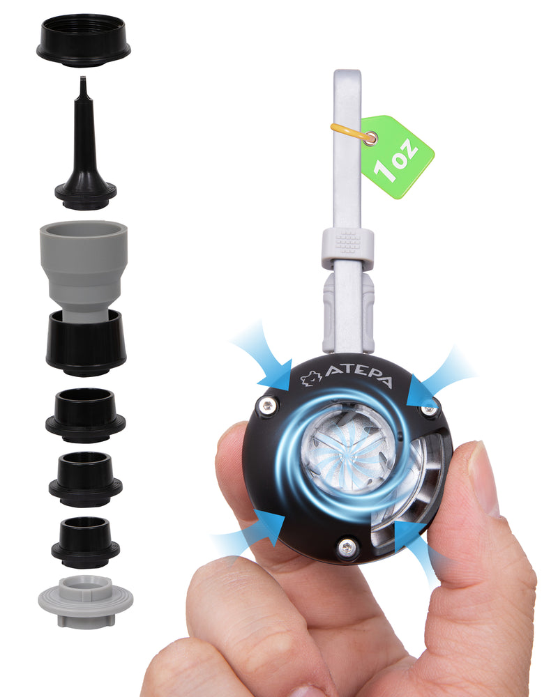 Load image into Gallery viewer, ATEPA 2-in-1 Ultra-Mini Air Pump | Only 1oz (28g) Portable Electric Pump for Inflatables, USB Powered with 7 Nozzles