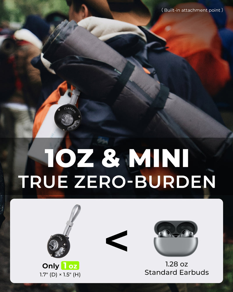 Load image into Gallery viewer, ATEPA 2-in-1 Ultra-Mini Air Pump | Only 1oz (28g) Portable Electric Pump for Inflatables, USB Powered with 7 Nozzles