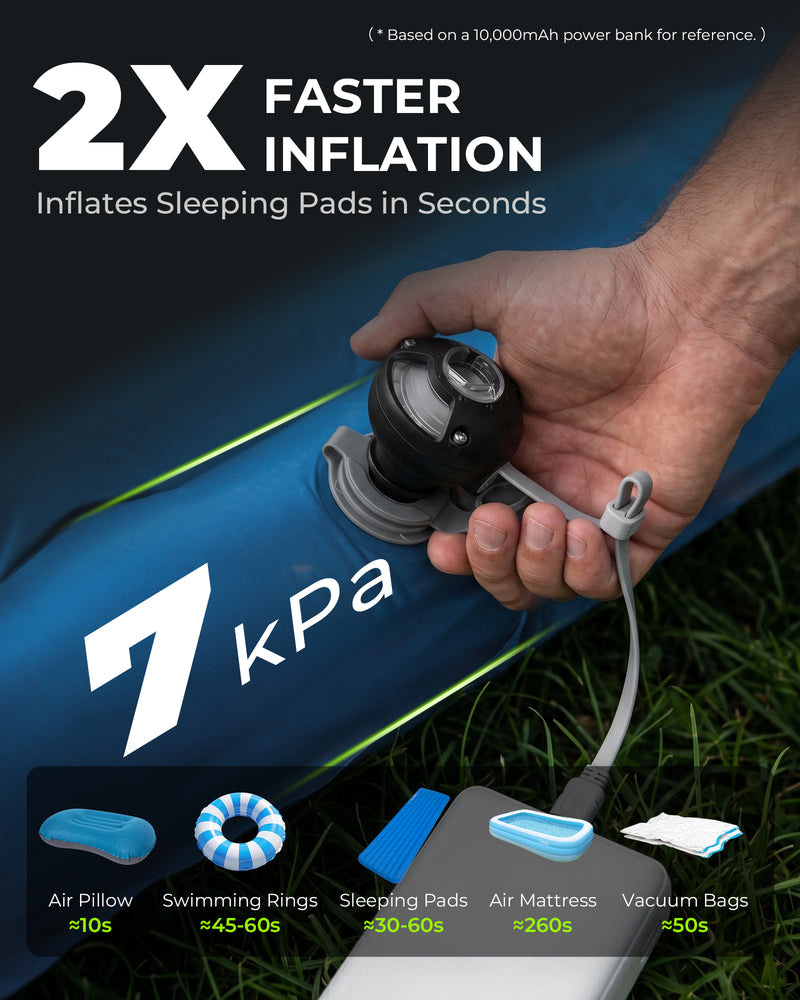 Load image into Gallery viewer, ATEPA 2-in-1 Ultra-Mini Air Pump 2X Faster Inflation