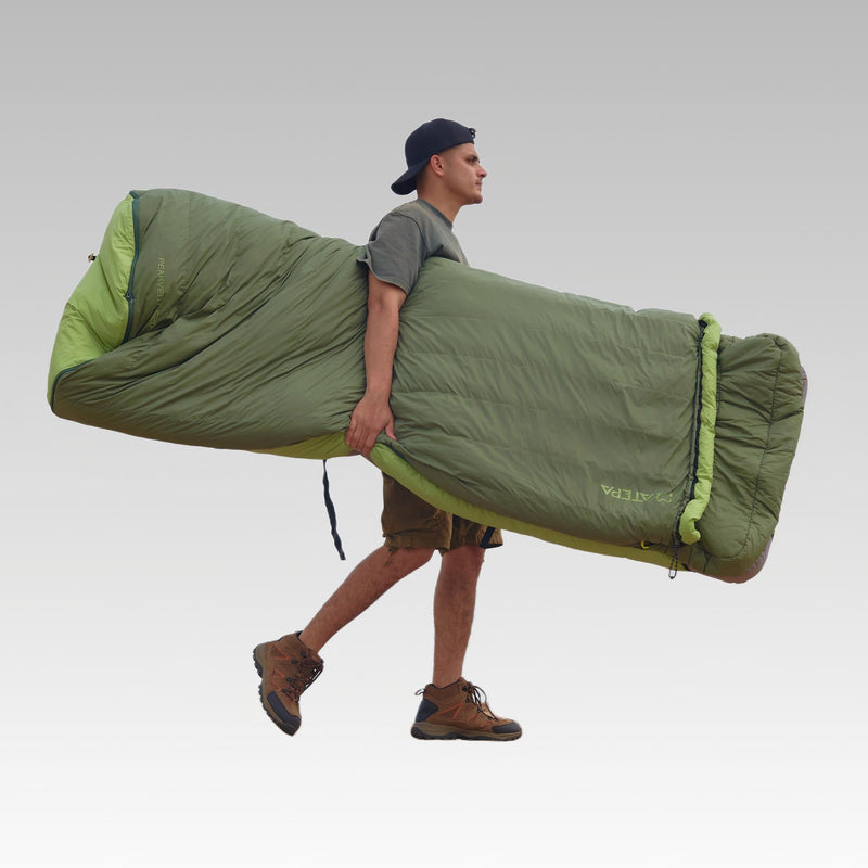 Load image into Gallery viewer, ATEPA 3-in-1 Sleeping Bag + Insulated Pad – Ultralight 4-Season Sleep System for Backpacking & Cold Weather