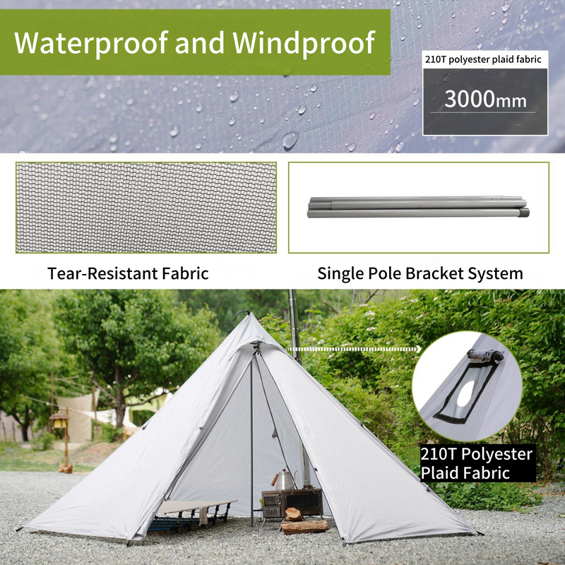 Load image into Gallery viewer, ATEPA BRESCIA 1-Person Ultralight Camping Tent with Stove Jack