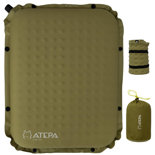 ATEPA BUBBLE 6.5 Self-Inflating Memory Foam Seat Cushion