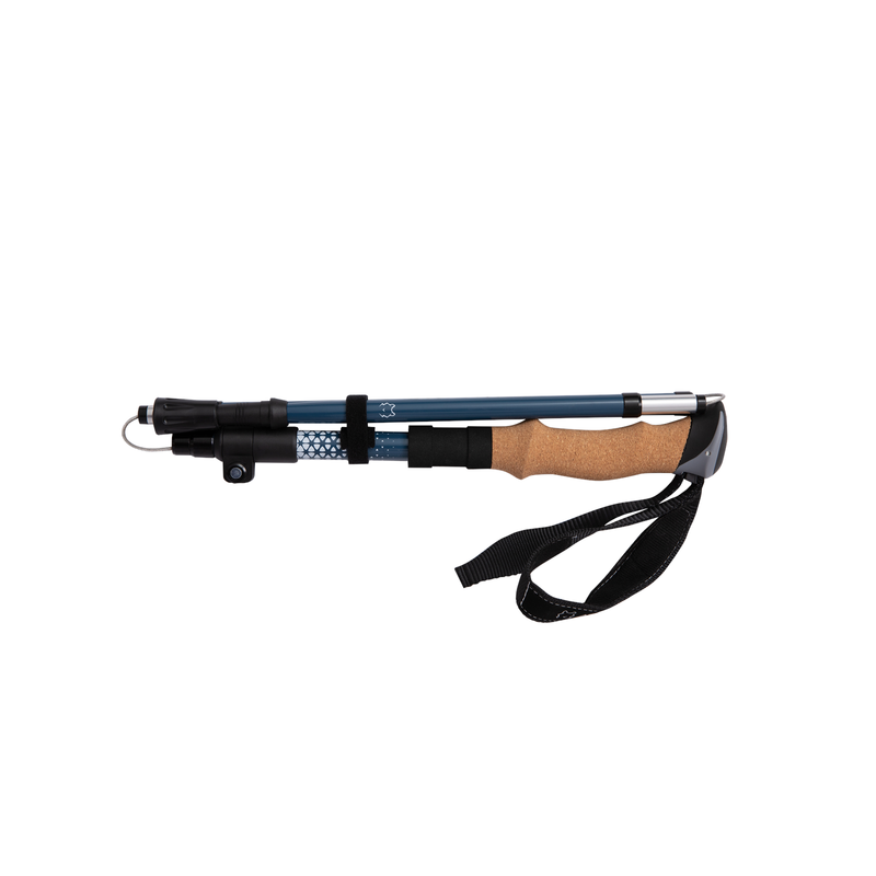 Load image into Gallery viewer, ATEPA FLYTREK Z1 Carbon Fiber Trekking Pole, 5-Section Folding Hiking Pole, 45.3-53.1" Adjustable, Cork EVA Grip, 8.1 oz