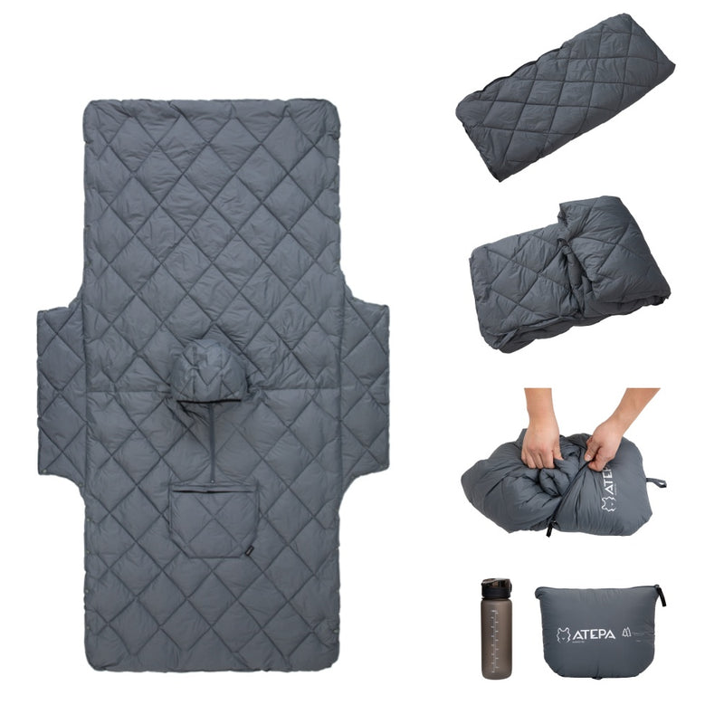 Load image into Gallery viewer, ATEPA Honcho Poncho Grey