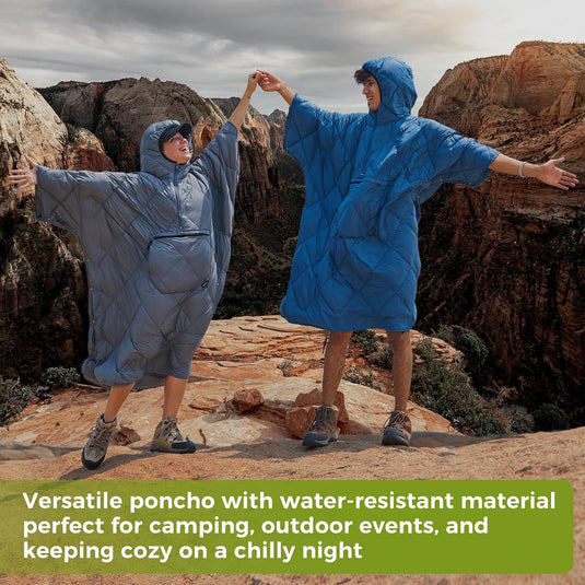 ATEPA MURANO 350 Honcho Poncho Water-resisitant Blanket Cloak Cape with Hat