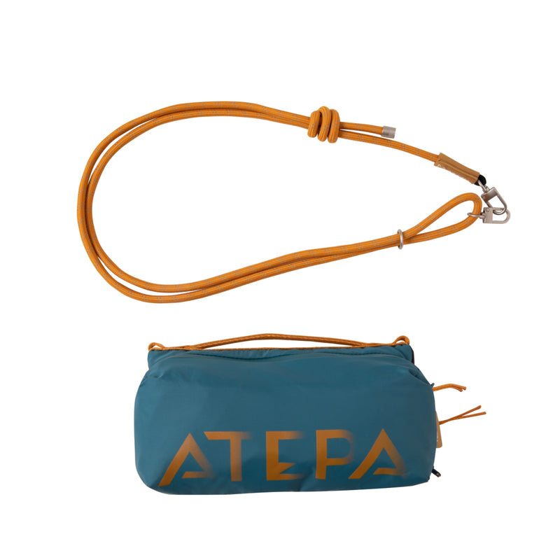 Load image into Gallery viewer, ATEPA Mini Trail Sling Bag, Unisex Lightweight Crossbody Pouch with Rope Strap, Dual Compartments & Bungee Storage Alpine Teal