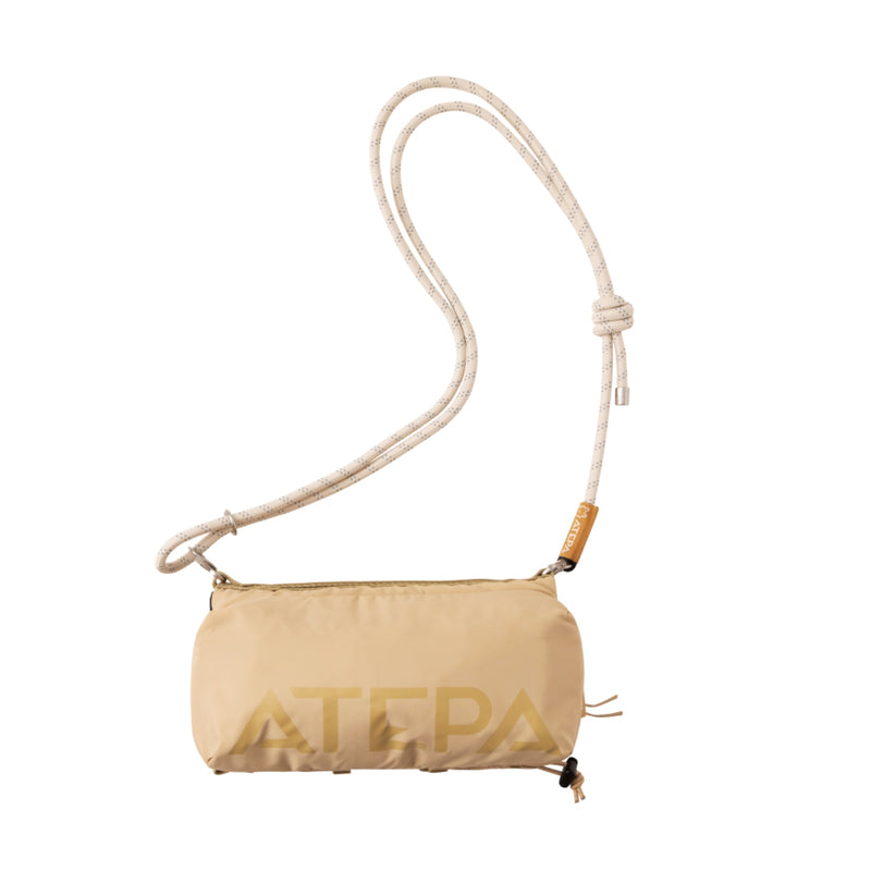 Load image into Gallery viewer, ATEPA Mini Trail Sling Bag, Unisex Lightweight Crossbody Pouch with Rope Strap, Dual Compartments & Bungee Storage Sand Khaki