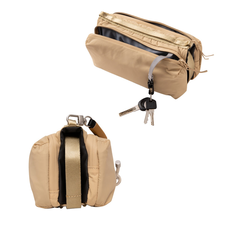 Load image into Gallery viewer, ATEPA Mini Trail Sling Bag, Unisex Lightweight Crossbody Pouch with Rope Strap, Dual Compartments & Bungee Storage